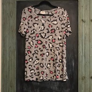 Leopard-Print Knit Top